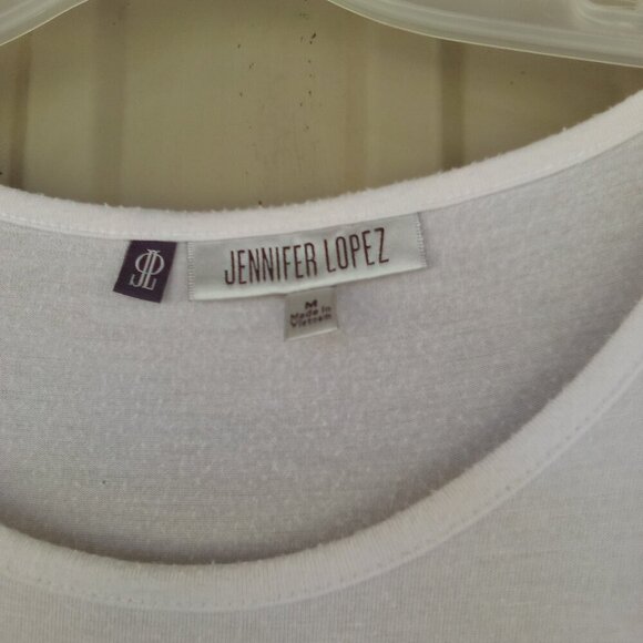 Women's White & Blue Long Maxi Dress Size Medium - Picture 6 of 6